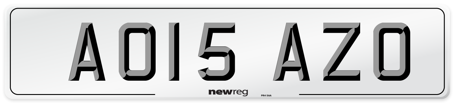 AO15 AZO Number Plate from New Reg